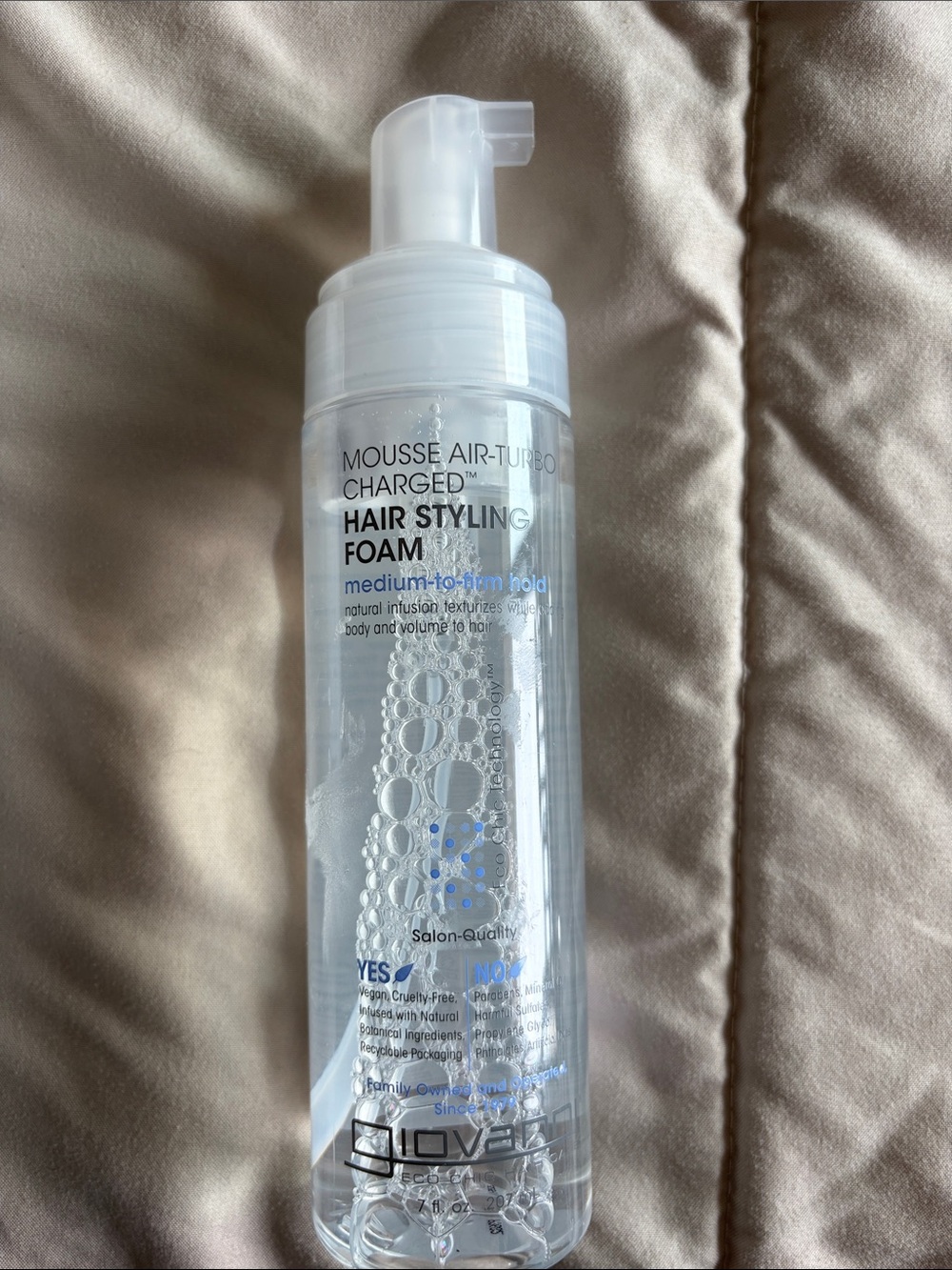Giovanni Mousse Air-Turbo Charged Hair Styling Foam Mousse Medium to Firm Hold